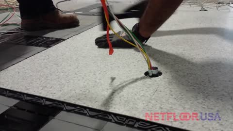 How to Install Finish Floor Tiles on a Cable Management Floor