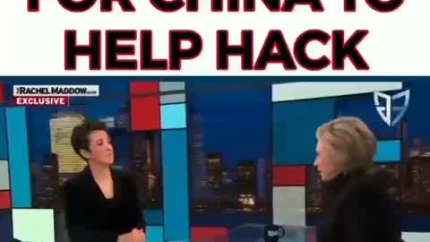 Hillary Clinton went on National TV and called on China to hack and steal our 2020 election?