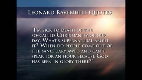 Quotes From Leonard Ravenhill
