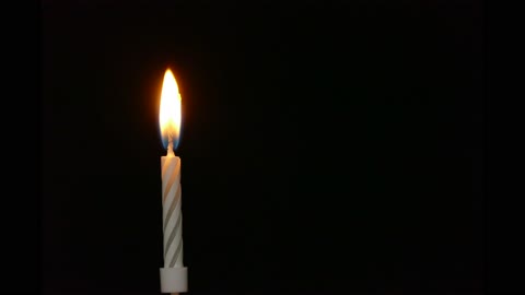 Time Lapse Footage Of A Lighted Candle Melting