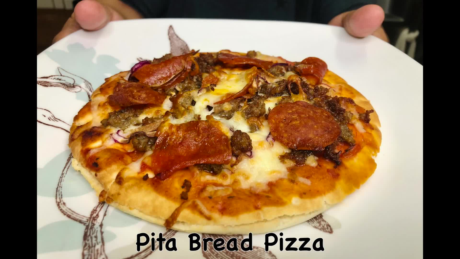 Pita Bread Stuffed Cheese Pizza