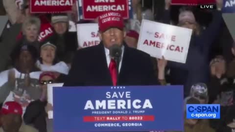 Donald Trump Rally in Commerce Georgia March 26 2022