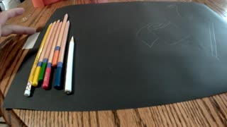 How to shade ribbons on black paper part I