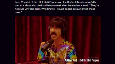 "Young people are just dying these days" - RHCP frontman on Joe Rogan