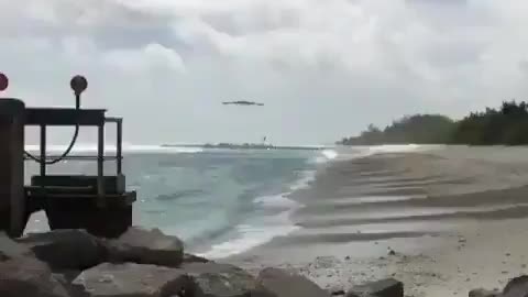 B2 Stealth Bomber Coming In For A Landing