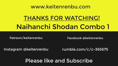 Naihanchi Shodan Combo 1