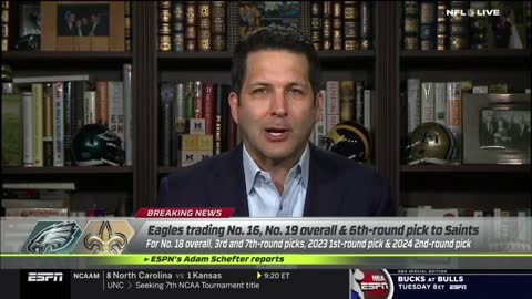 [BREAKING NEWS] Eagles trading No.16, No.19 overall & 6th-round pick to Saints - Adam Schefter