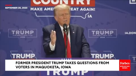 Trump Takes Audience Questions About 'Wokeness,' Education, And Advice To Young Conservatives