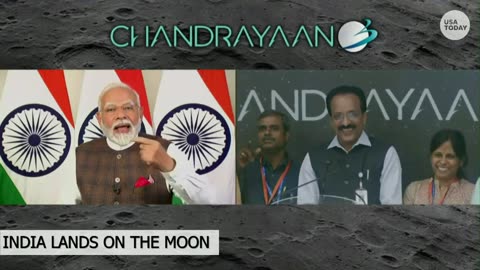 Watch live: India becomes fourth country to land on the moon | USA TODAY