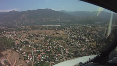 Amazing visual approach into Ajaccio