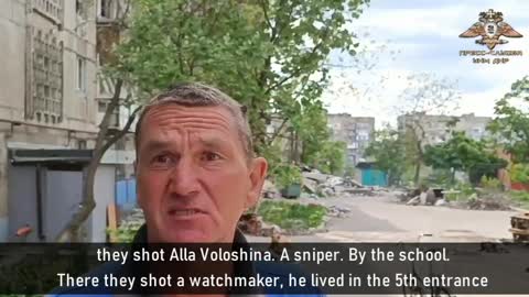 Ukrainian tanks shot at residential buildings and snipers fired at women and old people