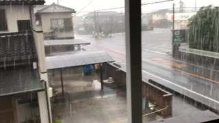 Japan Thunderstorm after a Typhoon