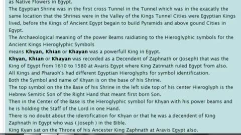 Ancient Egyptians Came To America, So Did Joseph, and He Was Their King!