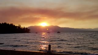 Sunset in Zephyr Cove Lake Tahoe Nevada