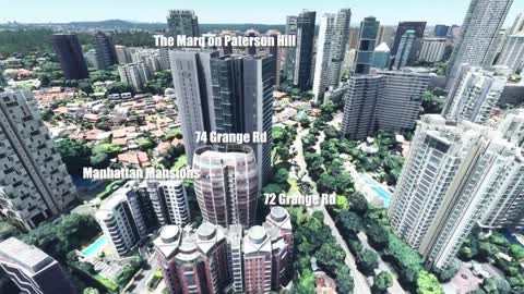 Fly over Orchard - Singapore | A Property Overview @ Orchard | High Detail Scenery | 4K 60fps | MSFS