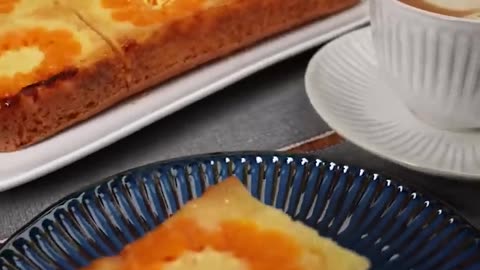 Mandarinen-Kuchen mit Pudding | Tangerine Cake with Pudding | Pudingli Mandalinalı Kek