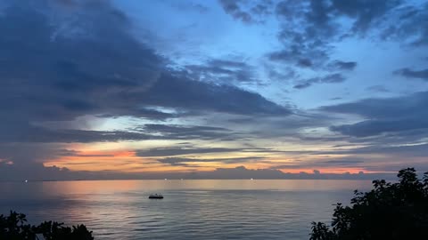 Beautiful Time Lapse Video of Ocean Scenery during Sunset.