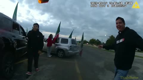 Bodycam video shows a hostile crowd arrests at the Mexican Independence Day in an Inwood parking lot