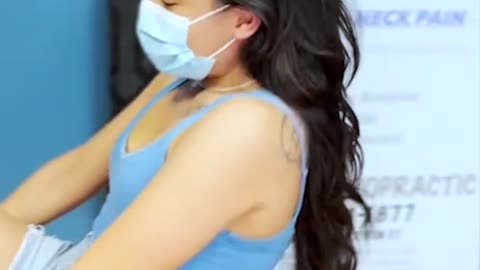 Young Woman's Incredible Neck Pain Relief: Massive Y-Strap Chiropractic Adjustment!