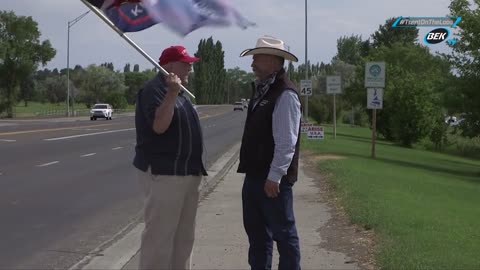 Walking the bridge 7 times to take a stand for WE THE PEOPLE in Burley, ID