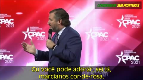 Discurso épico de Ted Cruz no CPAC 2021 sobre a liberdade.