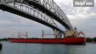 Federal St Laurent 666ft 200 Bulk Carrier Cargo Ship In Great Lakes