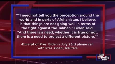 2021 Biden tells Afghan Pres to LIE and no media reports? No impeachment hearings⚠️🇺🇸