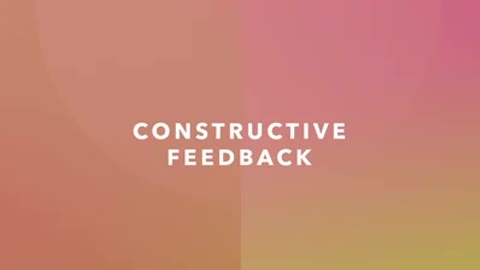 Topic Constructive Feedback