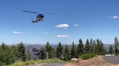 N78EC, Helicopter 554 lands at Crane Flat Helibase in Yosemite