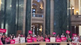 Pro-Choicers STORM Wisconsin's Capitol In Protest