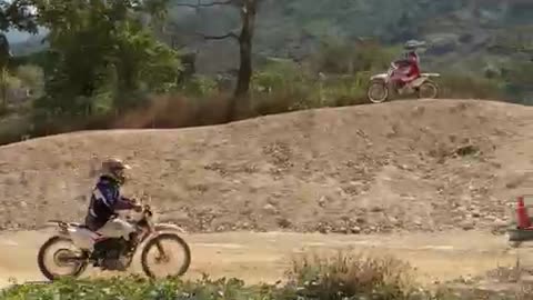 Family bike riding