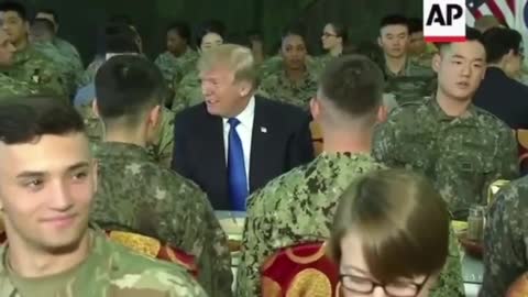Biden visiting Troops vs. Trump visiting troops.