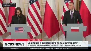 VP Harris Awkwardly Bursts Out Laughing When Asked About Ukrainian Refugee Crisis