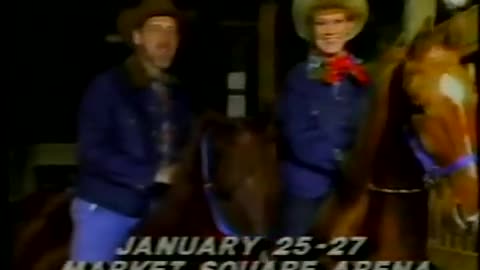 January 5, 1985 - Patty Spitler & Ray Rice Promote Indianapolis Rodeo