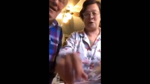 Hilarious Old Man Ruins Wife's Magic Trick