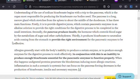 Preventing and Treating Pancreatic Disease with Sodium Bicarbonate