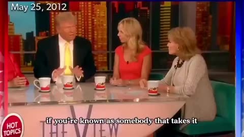 Women on TheView used to adore Donald Trump before he decided to run for President.