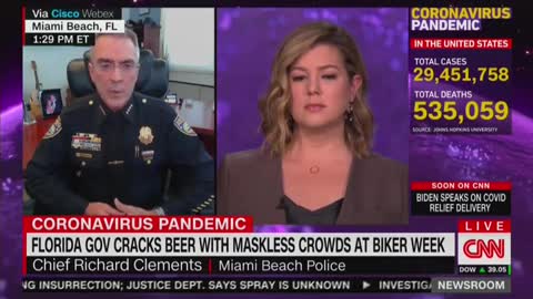 Brianna Keilar And Richard Clements Discuss Beach Crowds In Florida