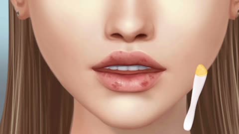 Lip care ASMR animation