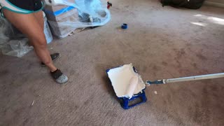 HOUSE RENOVATION crusty OLD ceiling to white and new