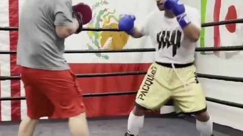 Manny Pacman Pacquiao training