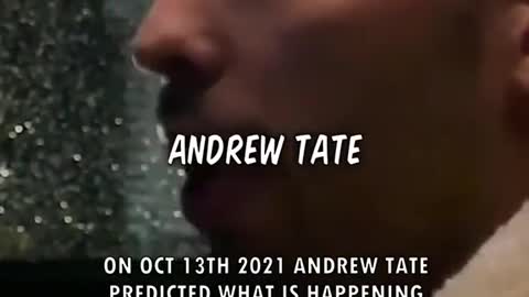 Andrew tate predicted this ...