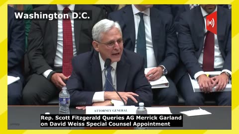 Rep. Fitzgerald Grills AG Garland on David Weiss Appointment During House Hearing in Washington D.C.