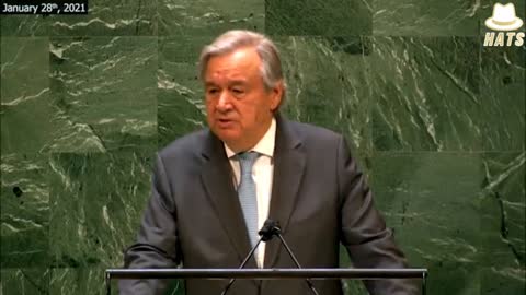 UN Secretary General Antonio Guterres promoting their planned "Reset"