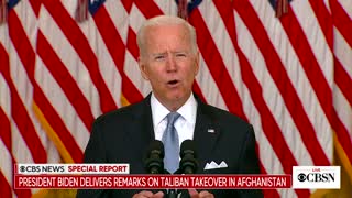 Biden Address Nation On Afghanistan