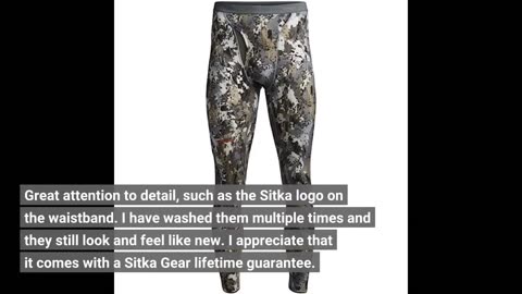 Real Reviews: SITKA Gear Merino Heavyweight Bottom