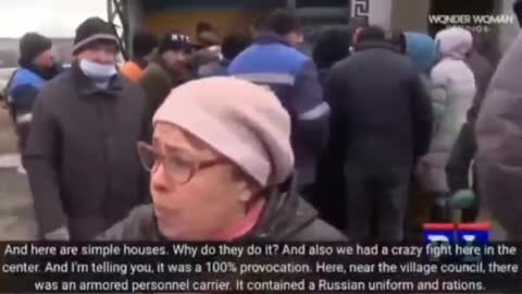 Citizens of Ukraine confirm Ukrainian forces are firing on their own people. Notice how nobody around her is disagreeing or calling her out? She even references the kindergarden that was blown up... the same one that got non-stop MSM coverage.