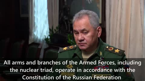 Interview of the Minister of Defence of Russia General of the Army Sergei Shoigu