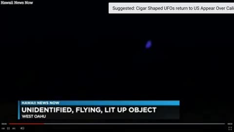 Hawaii Alerts FAA After Sightings of Blue Ufo!