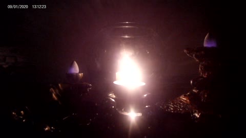 The meditation area presents: Misty candle light